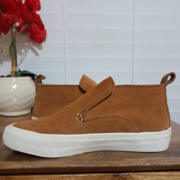 Seavees Derek Lam Midi Sneaker Suede Slip On Sneakers Camel Brown Women sz 7 - Picture 8 of 9